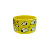 Comedouro Zooz Pets All Smiles Porcelana Amarelo Para Cães E Gatos