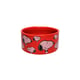 Comedouro Zooz Pets Say Food Porcelana Vermelho - 570Ml Para Cachorros E Gatos - 570 mililitros - 570 mililitros