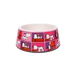 Comedouro Zooz Pets Snoopy Quadpink Para Cachorros - Tamanho P