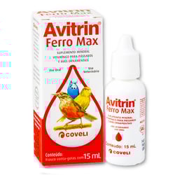 Complexo Vitamínico Avitrin Ferro Para Pássaros - 15Ml