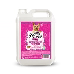 Condicionador Collie Vegan Morango - 250Ml Para Cães - 5 Litros