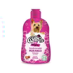 Condicionador Collie Vegan Morango Para Cães - 1 Unidade - 400 Mililitros