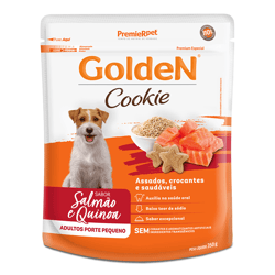 Cookie Golden Cães Adultos Porte Pequeno Salmão E Quinoa - 350G - 1 Unidade