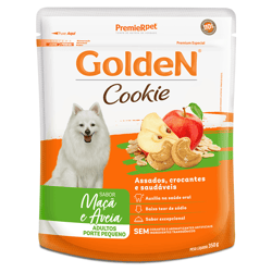 Cookie Golden Premier Para Cães Adultos De Porte Pequeno Sabor Maçã E Aveia - 350G - 1 Unidade