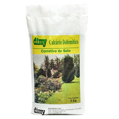Corretivo Solo Calcário Dolomítico Dimy - 1Kg Para Jardim