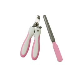 Cortador De Unha Com Lixa Napi 13Cm Para Cães Rosa - 1 Unidade