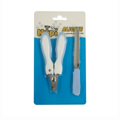 Cortador De Unha Com Lixa Napi Azul - 13Cm