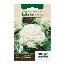 Couve Flor Bola De Neve Topseed Garden - 1 Pacote De Sementes