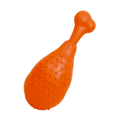 Brinquedo Coxa De Frango Borracha N1 - 1 Unidade Para Cachorros