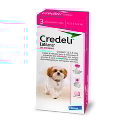 Credeli Antipulgas E Carrapatos Caes 2,5 A 5,5Kg 3 Comprimidos