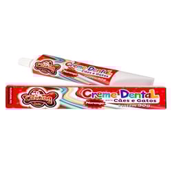 Creme Dental Catdog Morango Para Cães E Gatos - 90G