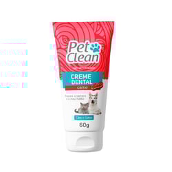Creme Dental Pet Clean Sabor Carne Para Cães E Gatos - 60G