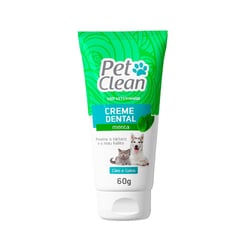 Creme Dental Pet Clean Sabor Menta Para Cães E Gatos - 60G