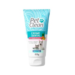 Creme Dental Pet Clean Sabor Tutti-Frutti Para Cães E Gatos 60G - 1 Unidade