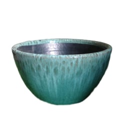 Cuia De Mesa Cerâmica Esmaltada Verde Jade Vasos Tupã - 1 Unidade