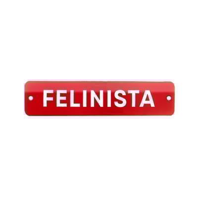 Decoração Placa Esmaltada Cansei De Ser Gato Felinista