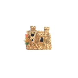 Decoracao Trema Para Aquarios Castelho Marrom Envelhecido