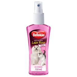 Deo Colônia Bellokão Lady Rose Para Cães E Gatos - 150Ml