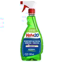 Desinfetante Bactericida Spray Vet+20 Herbal - 500Ml