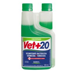 Desinfetante Bactericida Vet+20 Herbal Concentrado 500Ml - 1 Unidade - 500 Mililitros