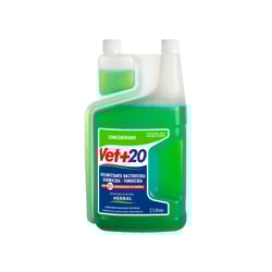 Desinfetante Concentrado Vet+20 Herbal - 500Ml Para Cachorros - 2 Litros