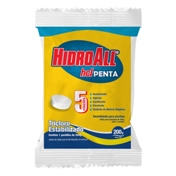 Desinfetante Para Piscinas Hidroall Hclpenta 200G - 1 Pastilha