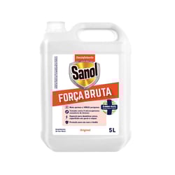 Desinfetante Sanol Força Bruta Original - 1L Para Casa E Ambientes - 5 Litros