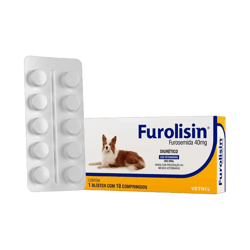 Diurético Furolisin 40Mg - 10 Comprimidos - 40 Miligramas