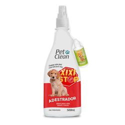 Educador Sanitário Pet Clean Xixi Stop + Xixi Aqui Para Cães - 500Ml + 30Ml