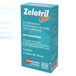 Emulsão Otológica Zelotril Oto Para Cães - 30Ml