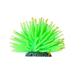 Enfeite Aquário Anêmona Verde 11Cm - 1 Unidade