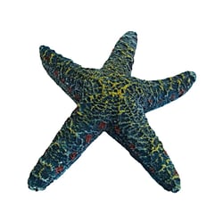 Enfeite De Resina Soma Invertebrado Estrela Do Mar Azul