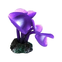 Enfeite De Silicone Soma Coral Mushroom Long Stem Roxo