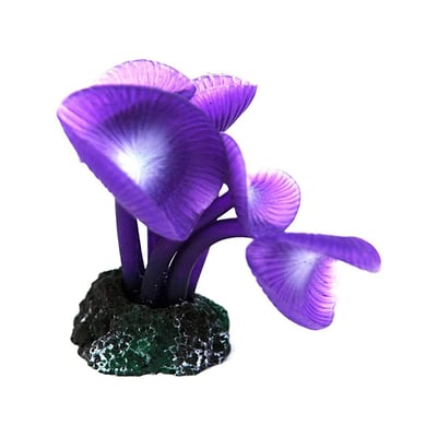 Enfeite De Silicone Soma Coral Mushroom Long Stem Roxo