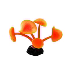 Enfeite De Silicone Soma Coral Mushroom Long Stem Vermelho