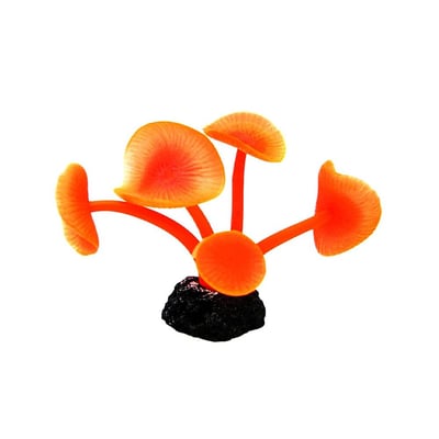 Enfeite De Silicone Soma Coral Mushroom Long Stem Vermelho