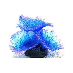 Enfeite De Silicone Soma Coral Mushroom Spotted Azul