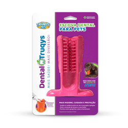 Escova Dental Rosa Para Caes Grande Truqys Pets