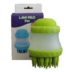 Escova Lava Pelos Napi Verde Para Cachorros