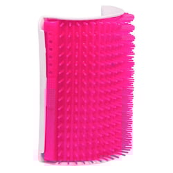 Escova Massageadora Truqys Pets - Coçadinha Para Gatos - Rosa