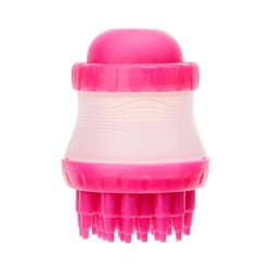 Escova Pet Massageadora Para Banho Rosa