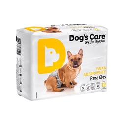 Faixa Absorvente Dogs Care Ecofralda Gel Para Machos - 12 Unidades - Tam. G - Tamanho G