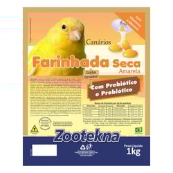 Farinhada Seca Premium Amarela Zootekna 1Kg - 1 Unidade