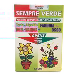 Fertilizante Sempre Verde Torta De Algodão E Farinha De Osso - 1Kg