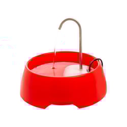 Fonte Bebedouro Aqua Mini Amicus Bivolt Vermelha Para Cães E Gatos - 1 Unidade