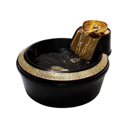 Fonte Petlon Premium Preto E Ouro Para Cães E Gatos - 1 Unidade
