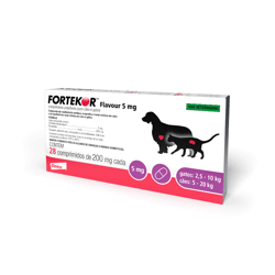 Fortekor Insuficiência Cardíaca E Renal 5Mg Para Cães - 28 Comprimidos