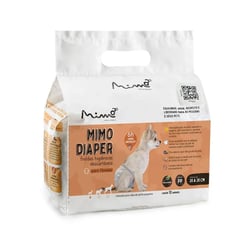 Fralda Higiênica Descartável Mimo Diaper Para Cães Fêmeas Pp - 12 Unidades