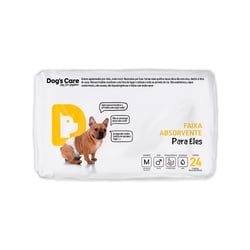 Fralda Higiênica Dogs Care Ecofralda M Para Cães Machos - 24 Unidades - Tamanho M