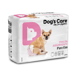 Fralda Higiênica Dogs Care Para Cães Fêmeas Pp - 6 Unidades - Tamanho PP